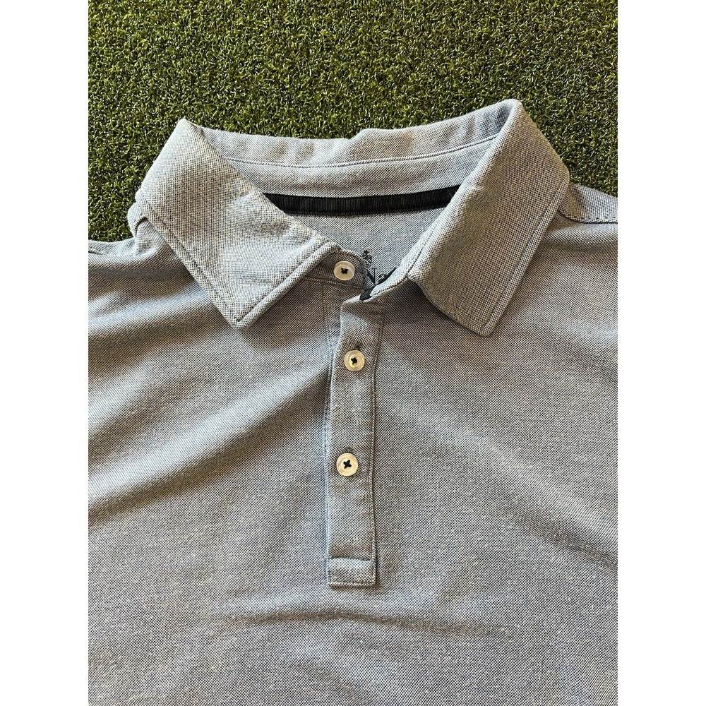 Nat Nast Luxury Originals Knit Polo Shirt Men's Size XL Blue Short Sleeve‎